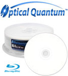 Optical Quantum 4x 25GB BD-R Media White Inkjet Printable